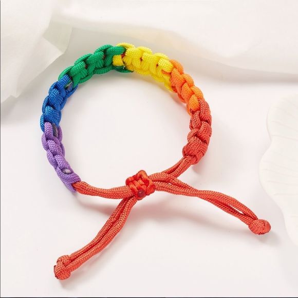 Other - Rainbow Hand-woven Bracelet